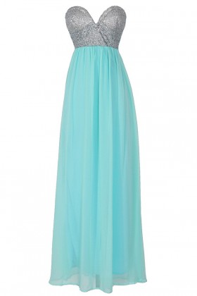 Mermaid For You Embellished Maxi Dress in Light Blue